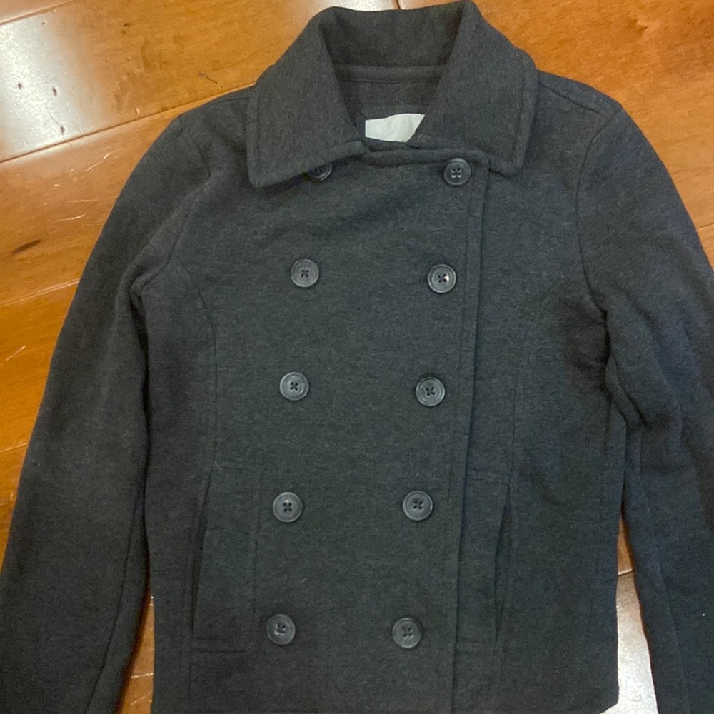 Aeropostale double-breasted small grey pea coat